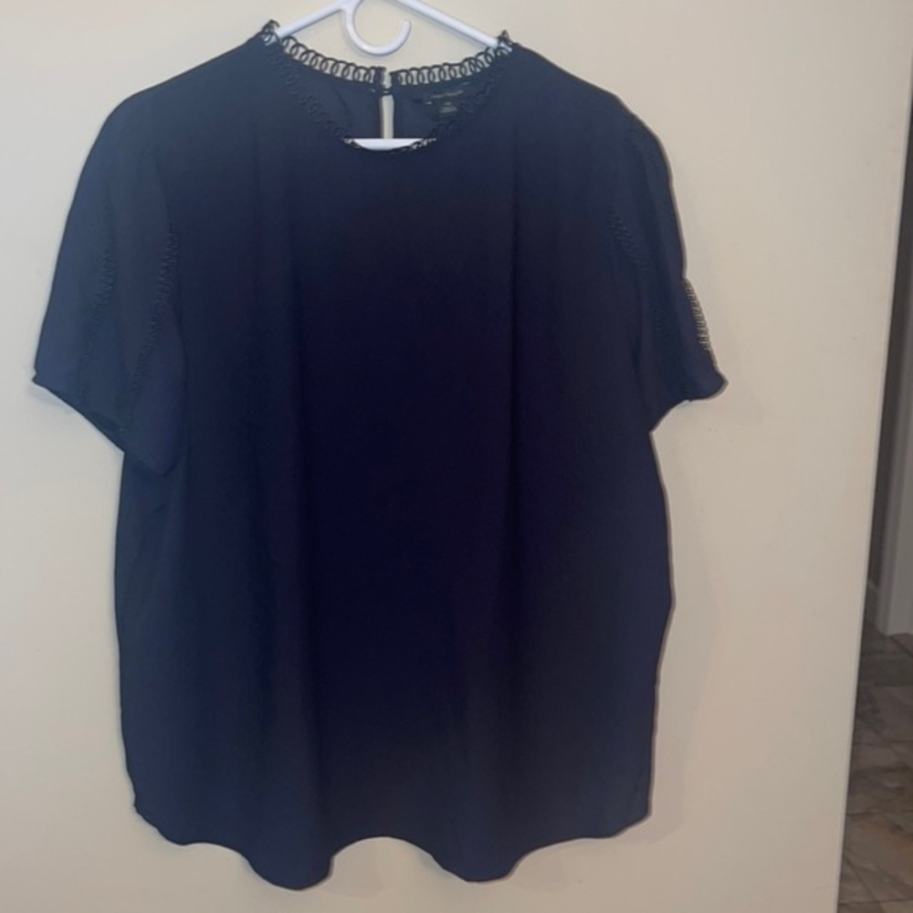 NWT Ann Taylor Navy blouse size 8 Tall​​​